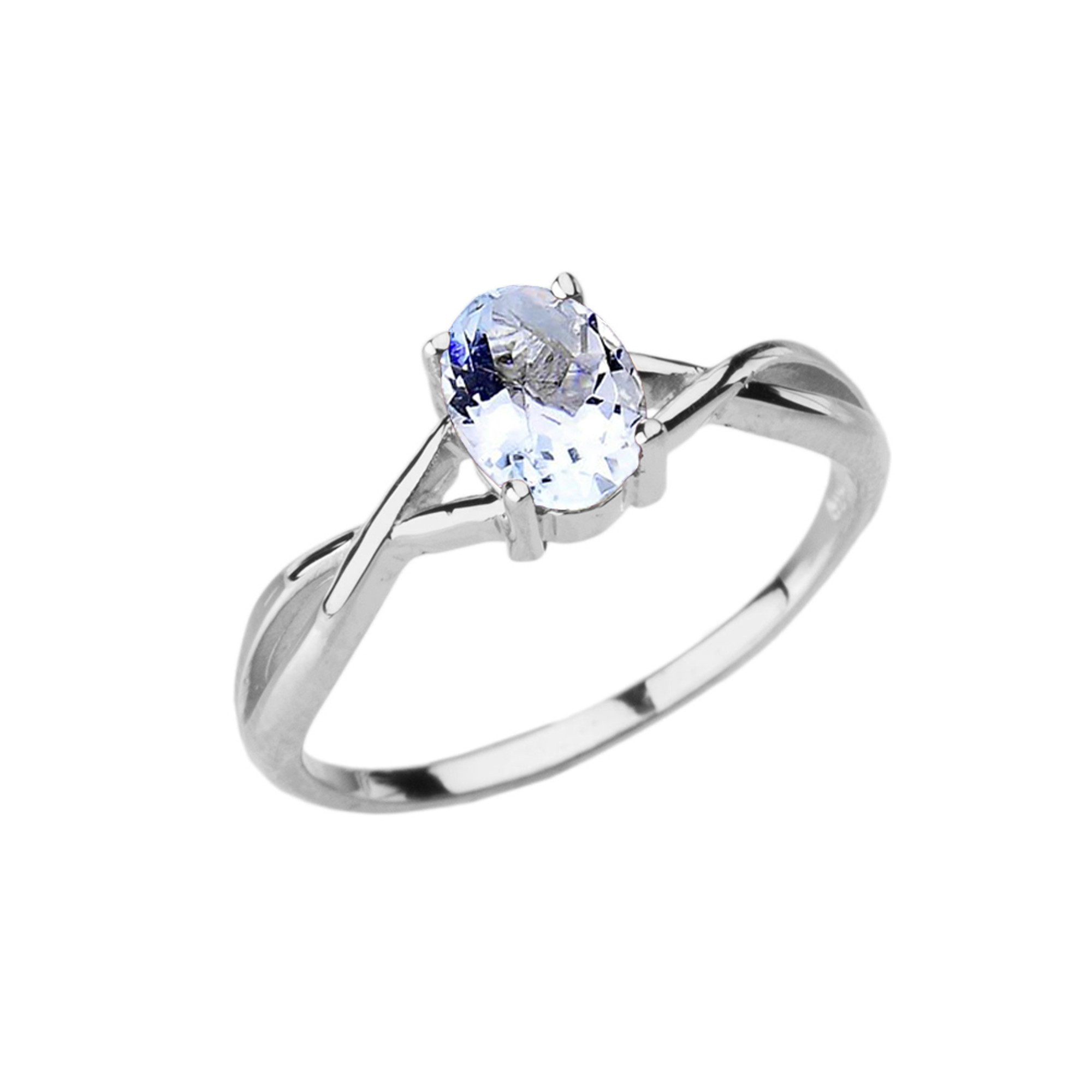 1.25 Carat Infinity Cushion Cut Aquamarine and Diamond Engagement Ring —  kisnagems.co.uk