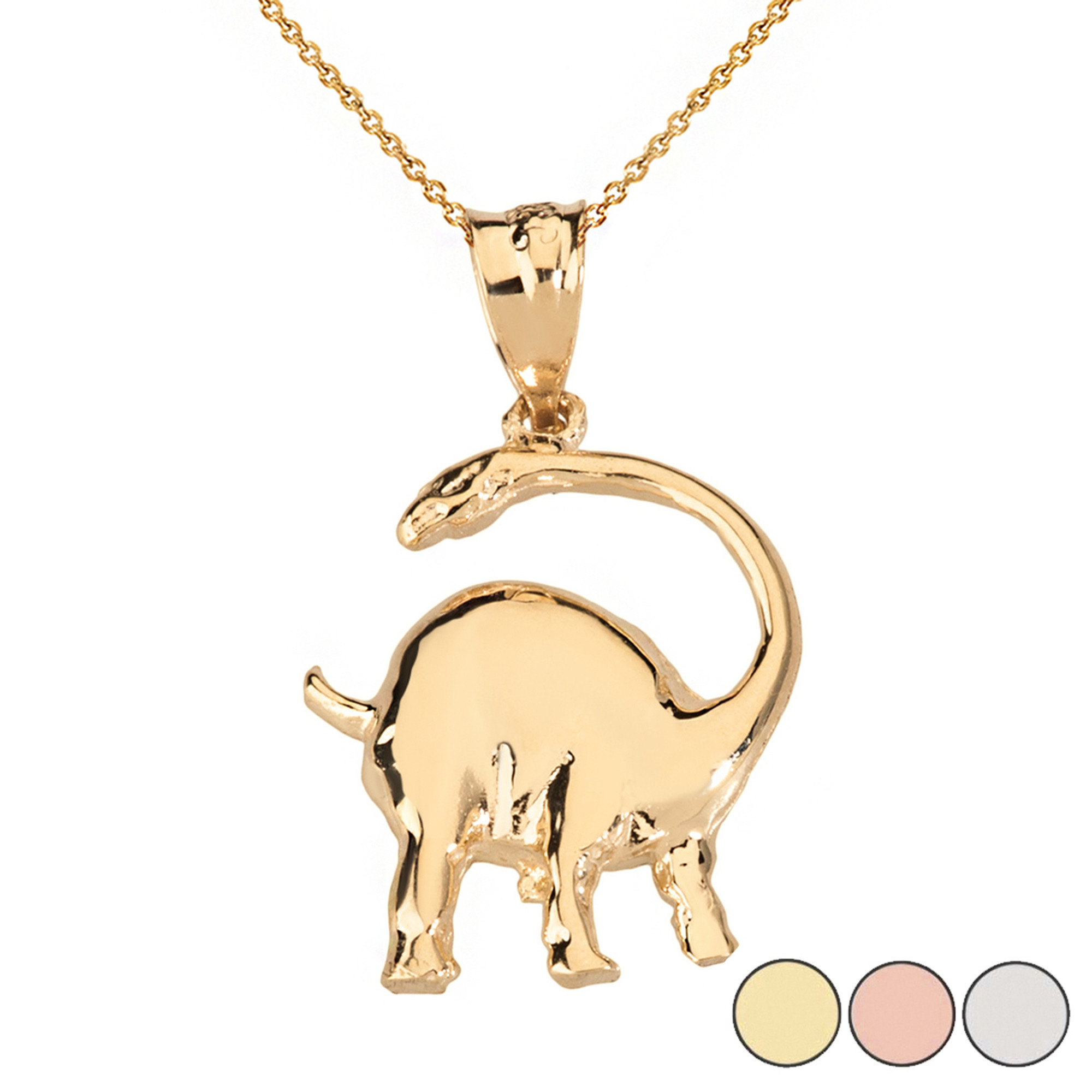 Articulating Dinosaur Necklace Gold | eBay