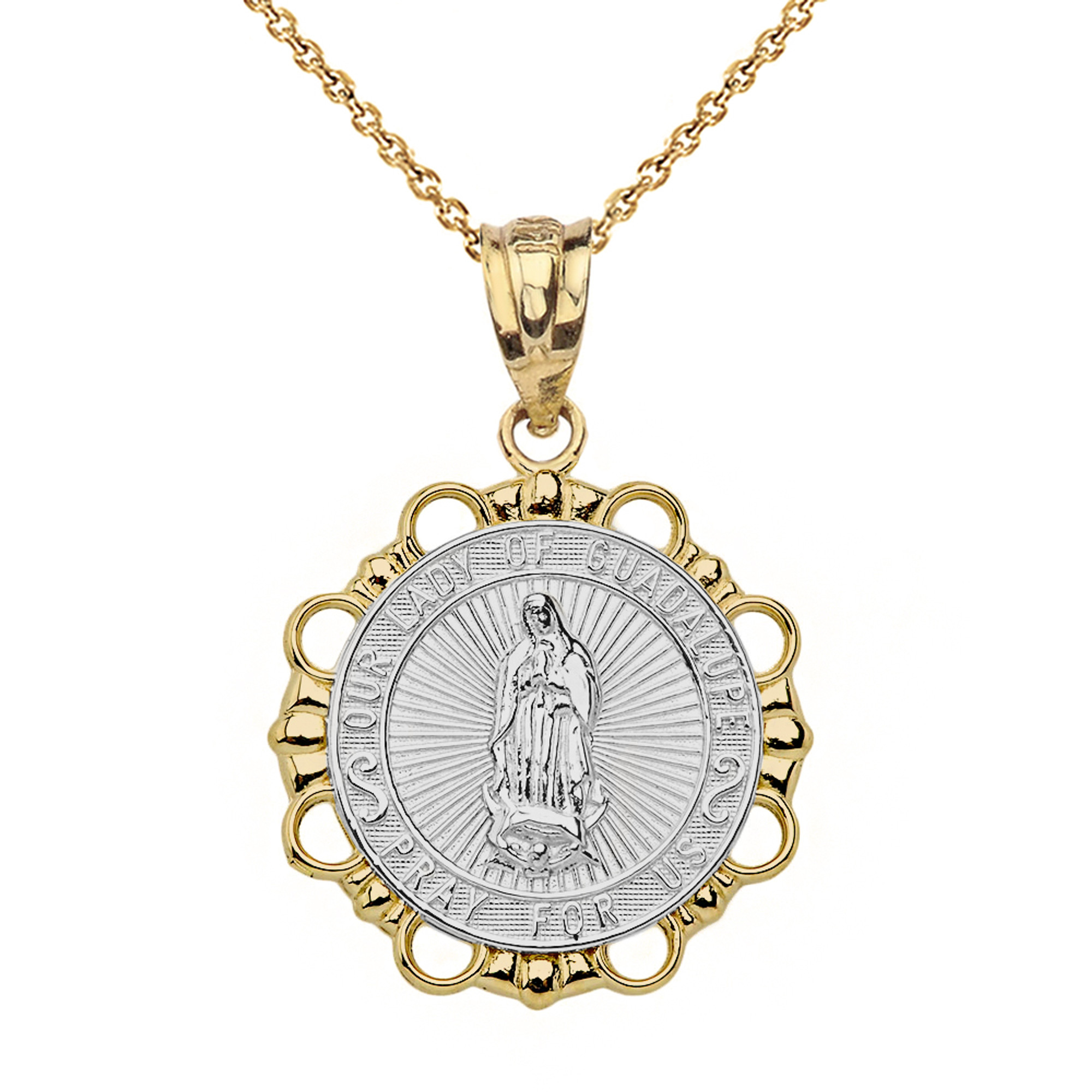 Our Lady of Guadalupe Sterling Silver Medal — Old Mission Santa Barbara