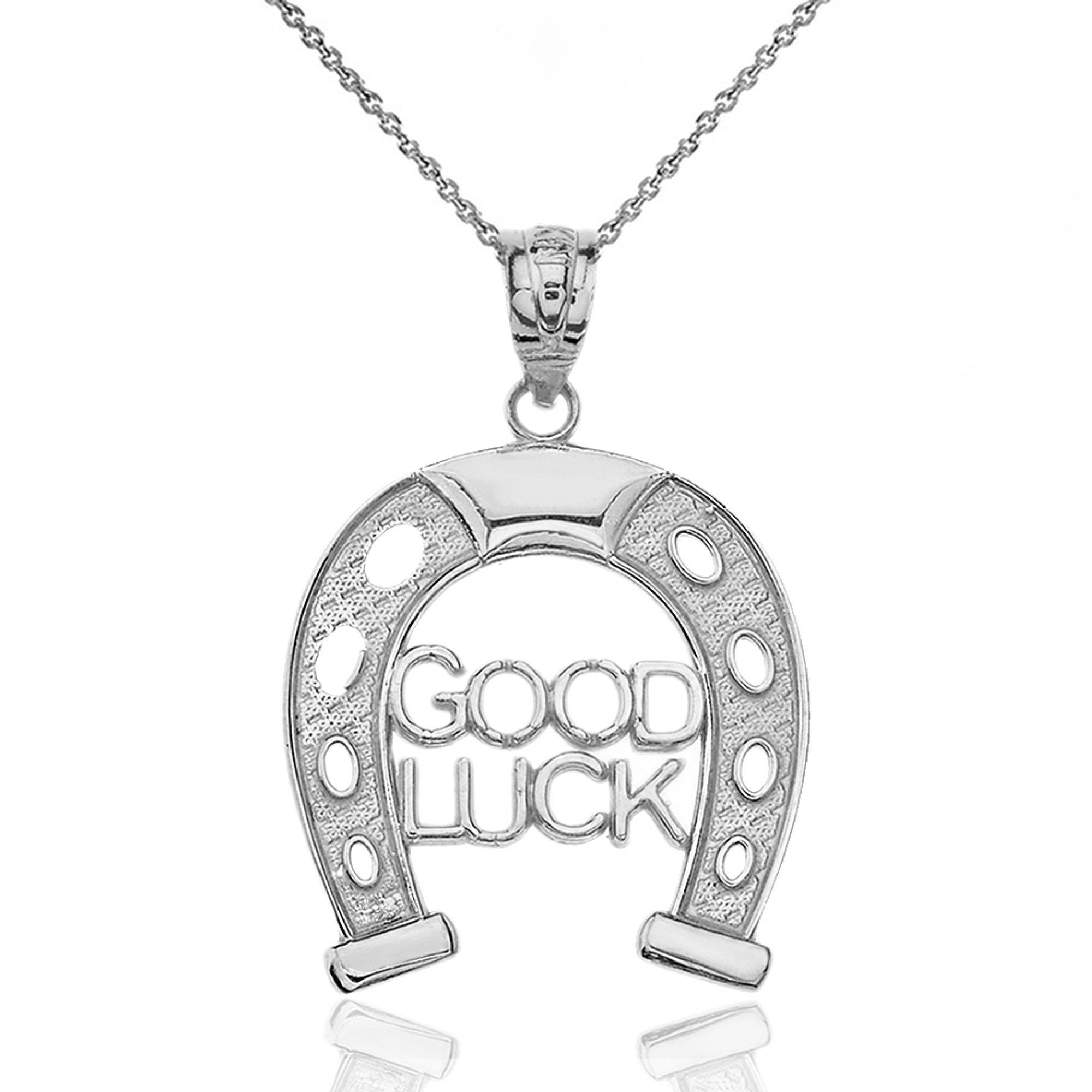Double Sided Lucky Medallion. The Lucky Charm Necklace. Chain Included –  Arrok Jewelry