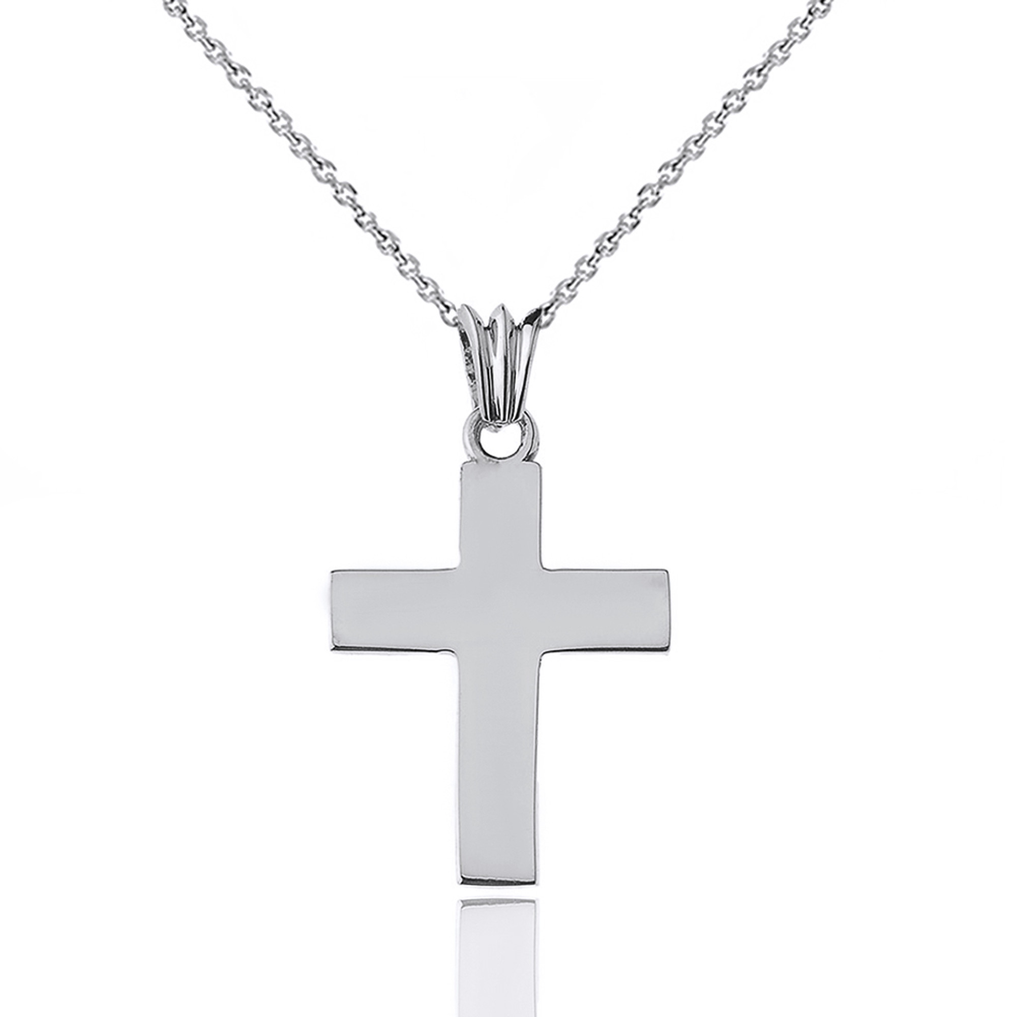Solid Cross in Sterling Silver (1.3