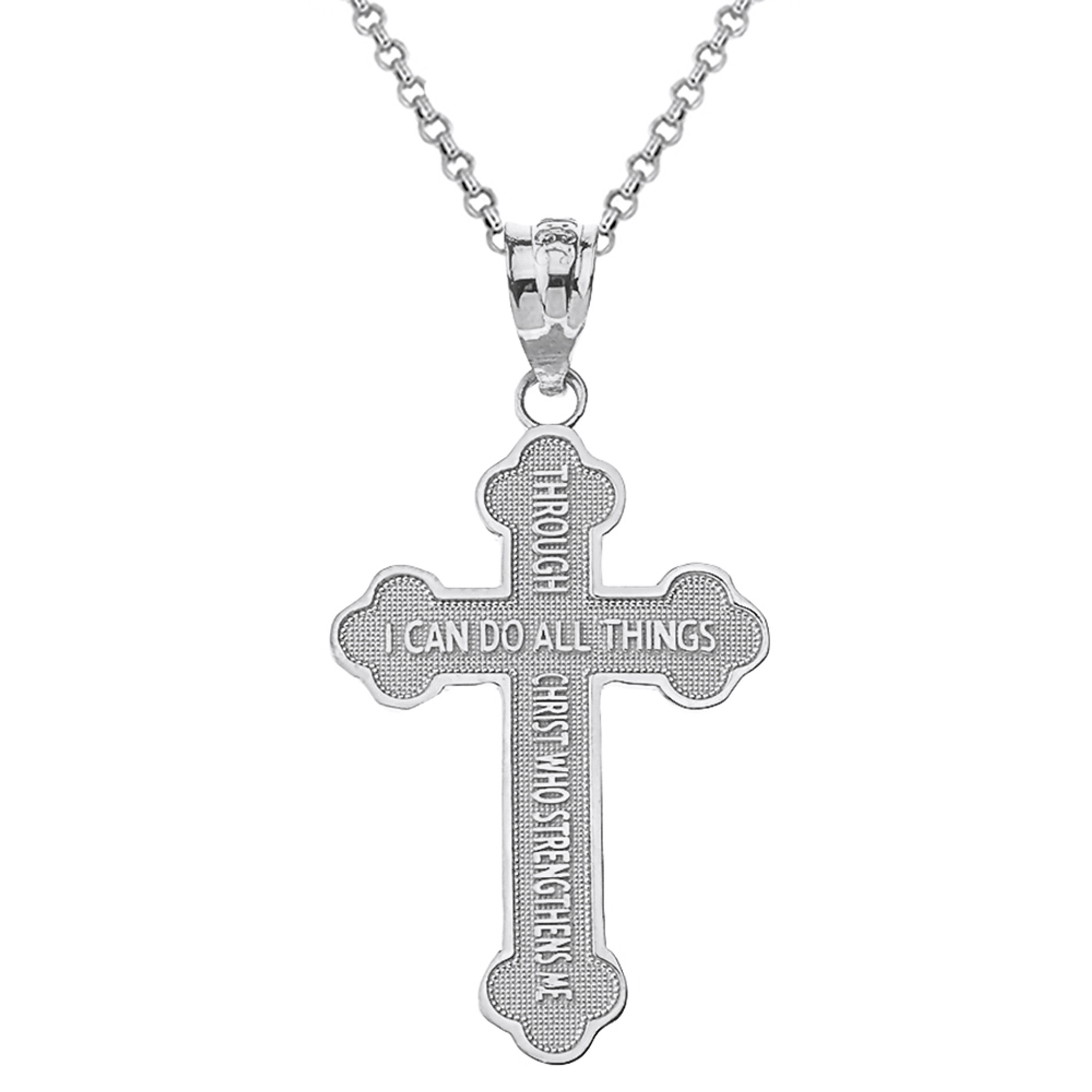 Bible Cross Necklace | Bible Verse Pendant | Unforgettable Moments LLC