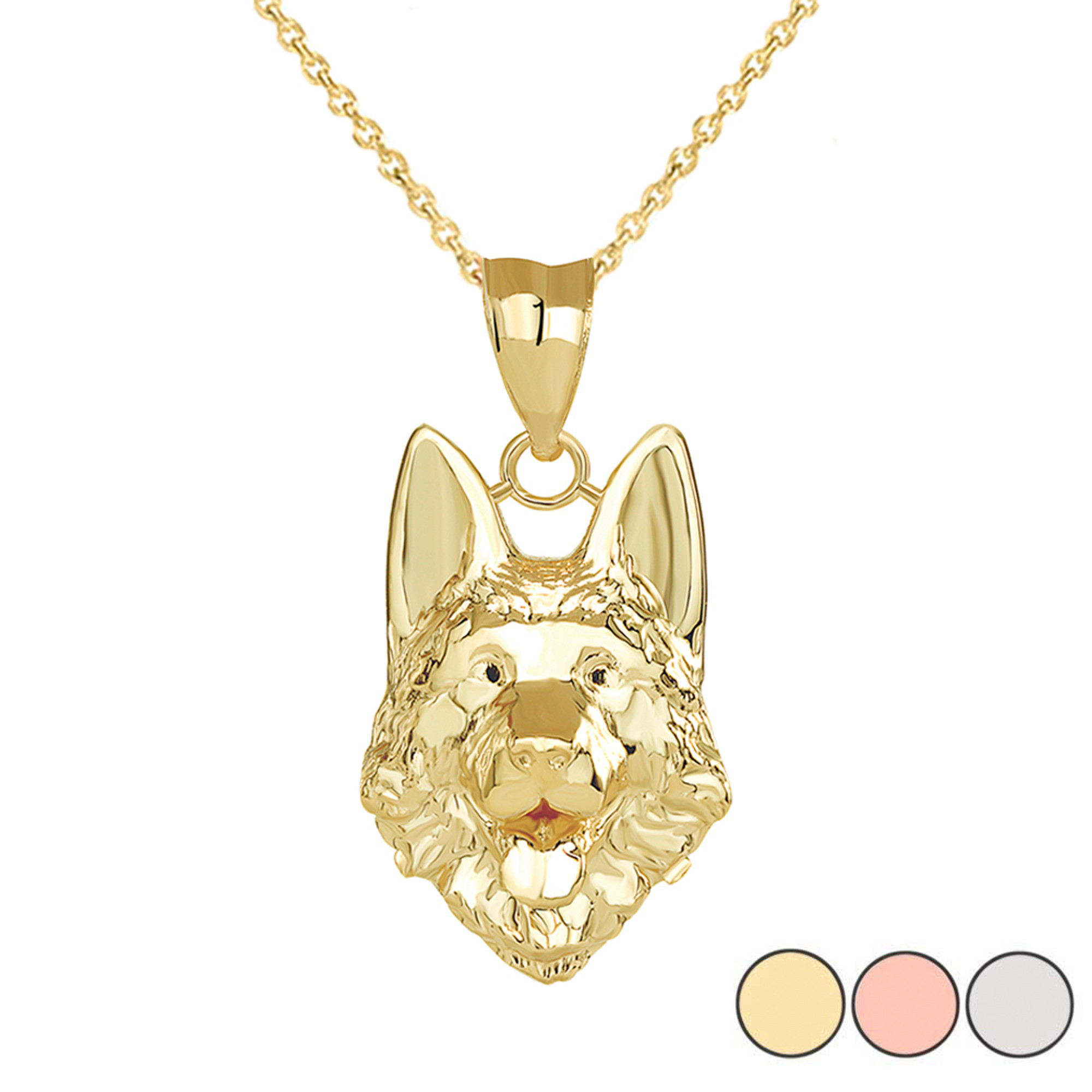 Amazon.com: DOWAY Acrylic Handsome German Shepherd Dog Pendant Necklace  Fashion Pet Jewelry for Women Girls Party Gifts (Brown-1) : Clothing, Shoes  & Jewelry