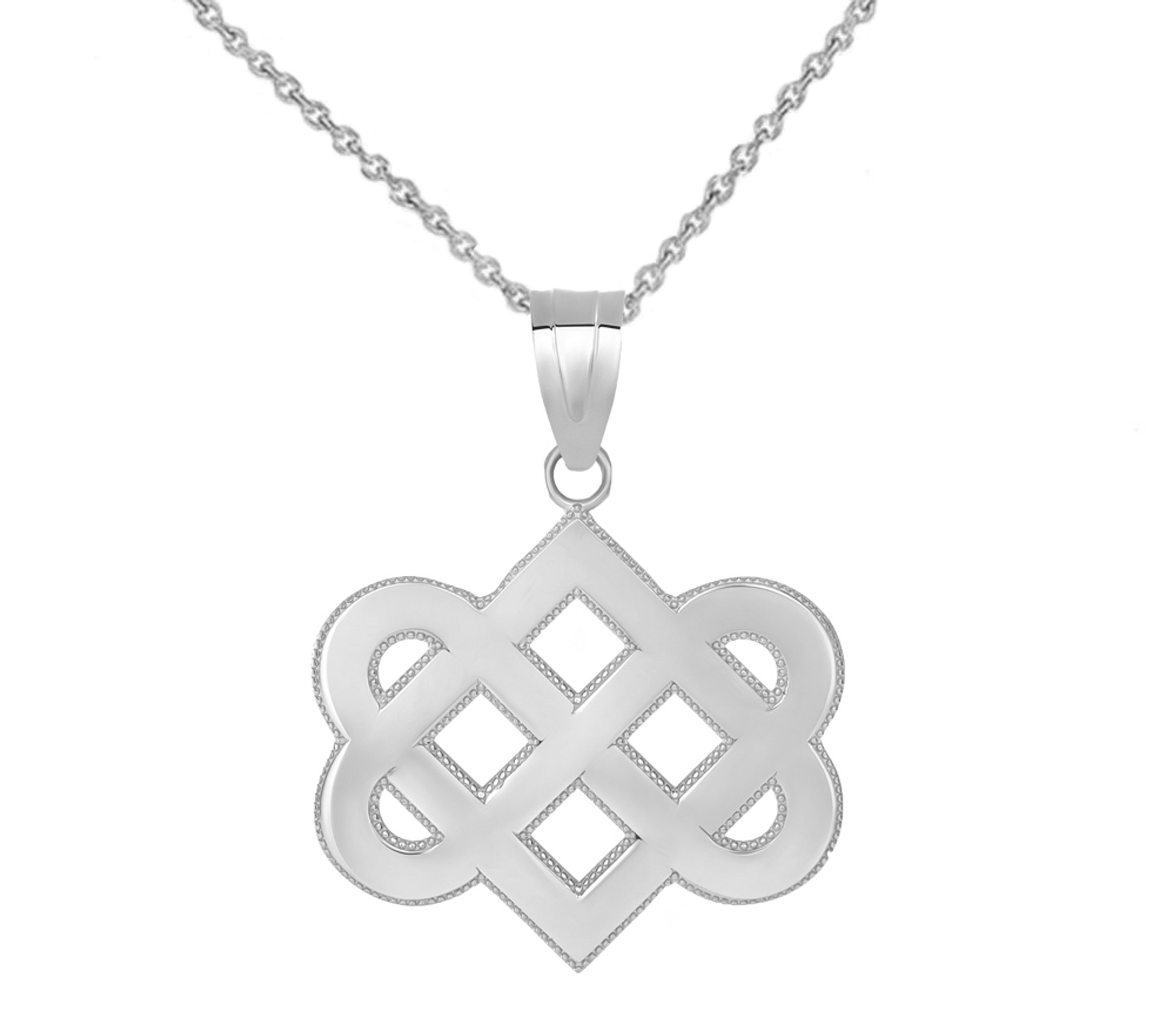 Celtic Love Knot Cross Infinity Heart Necklace Pendant in 925 Sterling |  Prime and Pure