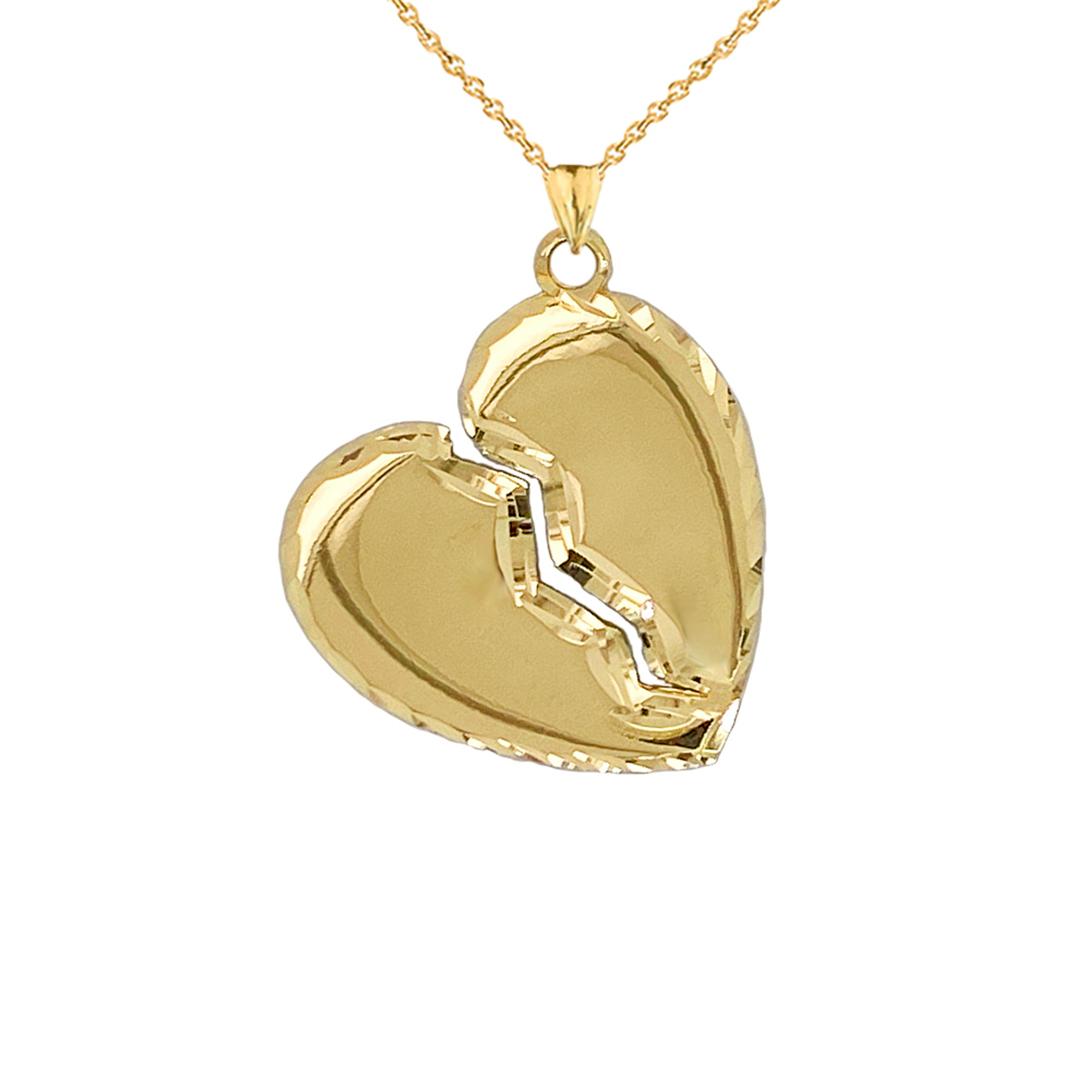 Rae Dunn best friends broken heart tear and share necklaces in yellow –  raedunnjewelry