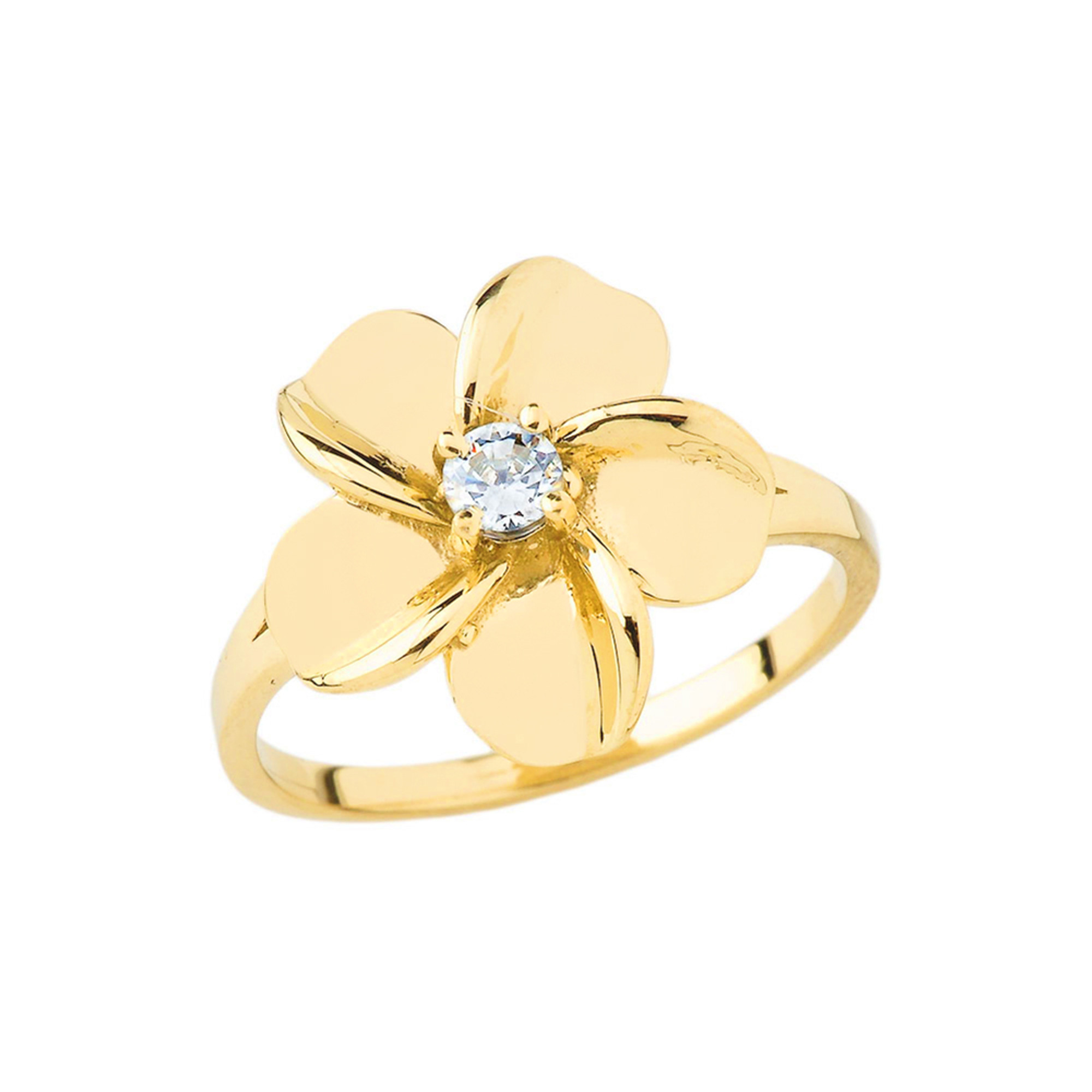 Senco Gold & Diamonds Jasmine Floral Gold Ring : Amazon.in: Jewellery