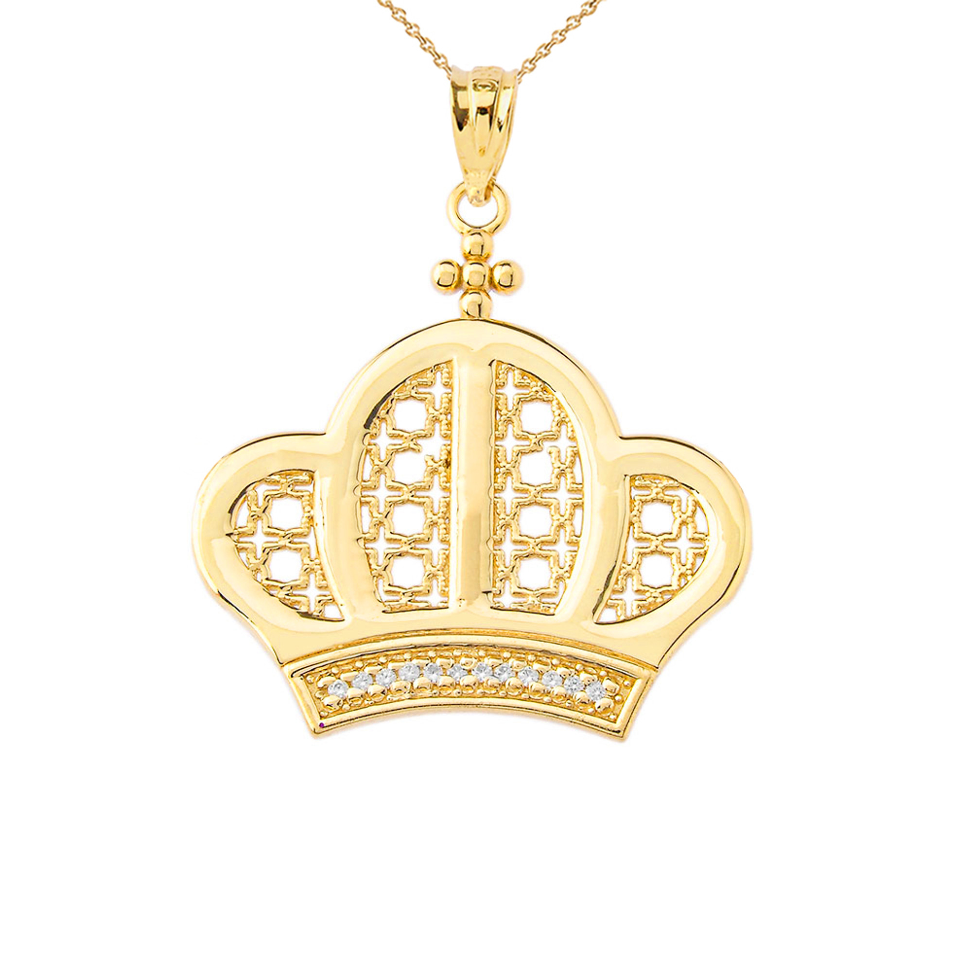 Crown Necklace Custom Engraving – Keepsake Rings and Things