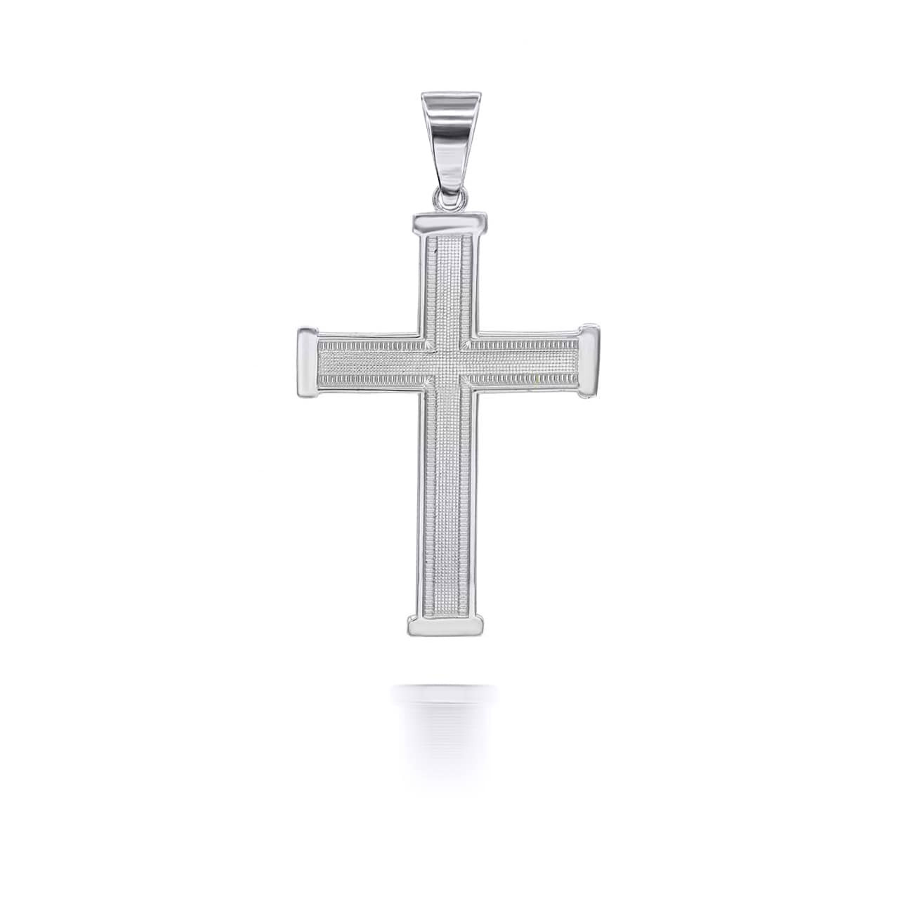 Silver Mini Cross Pendant Necklace