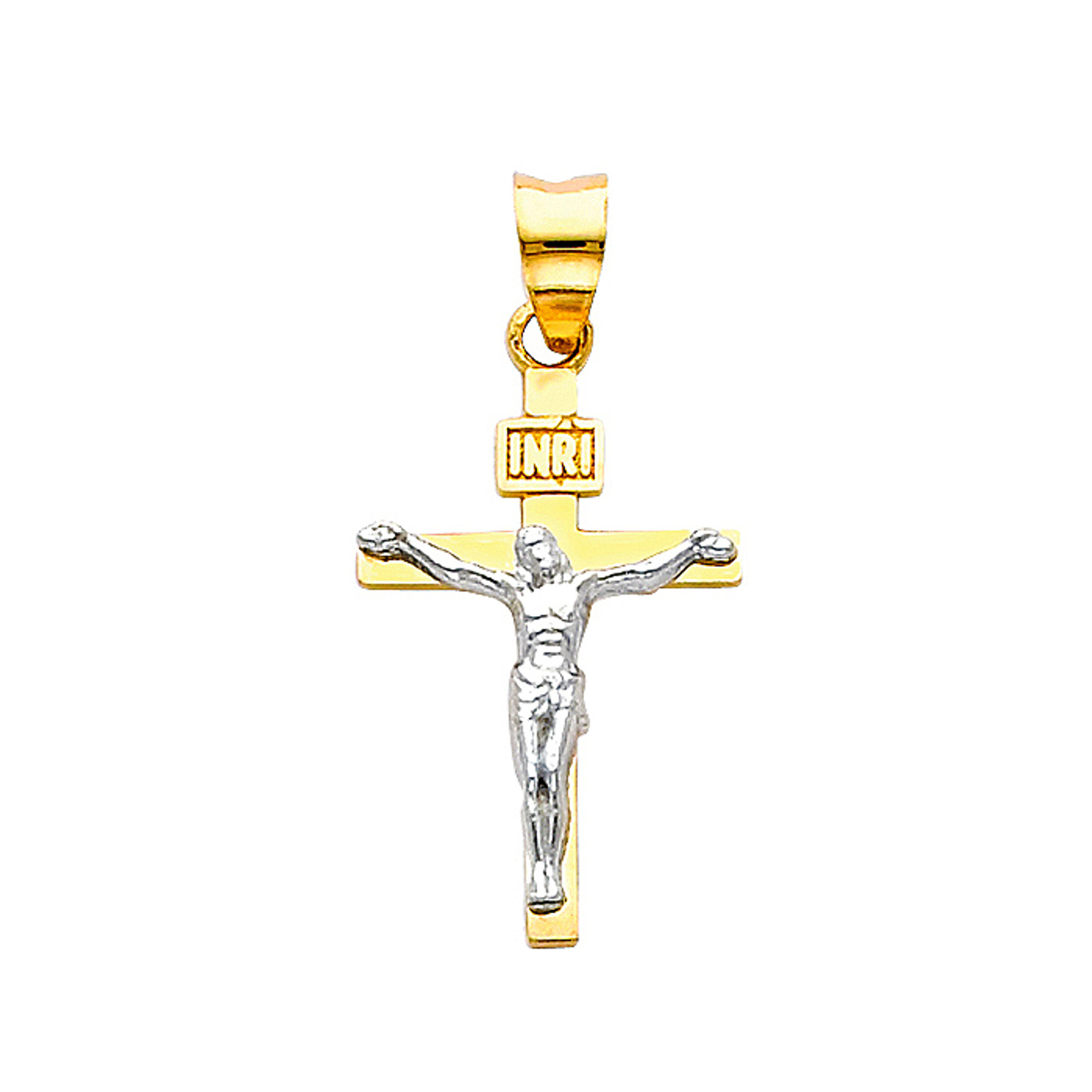 Two tone gold crucifix Clearance