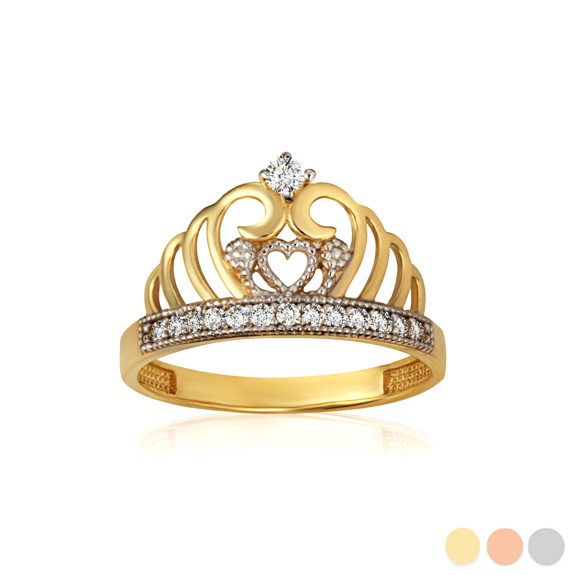 PANDORA 196226CZ-54 FAIRYTALE Tiara Ring £19.00 - PicClick UK