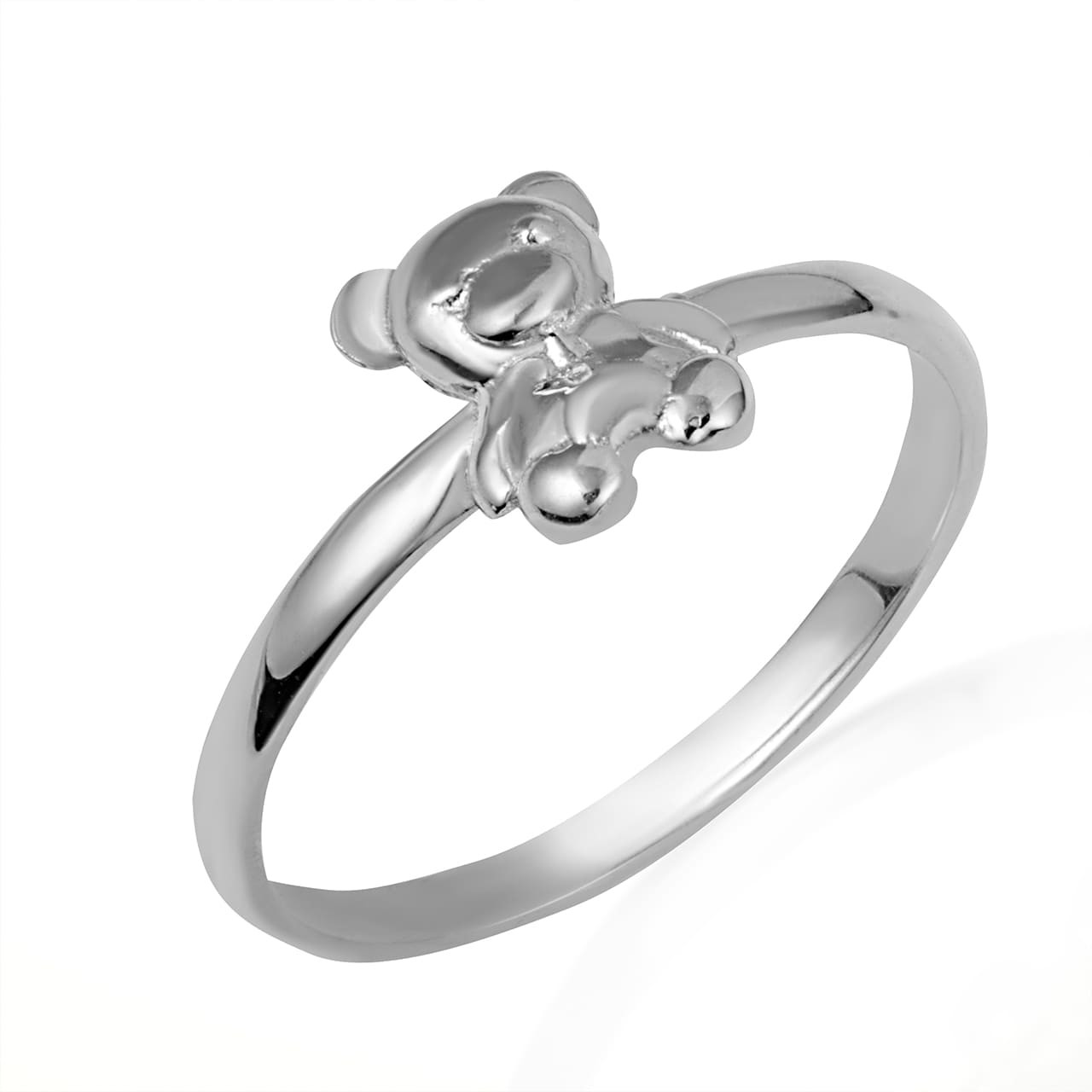 .925 Sterling Silver Teddy Bear Ring Factory Direct Jewelry