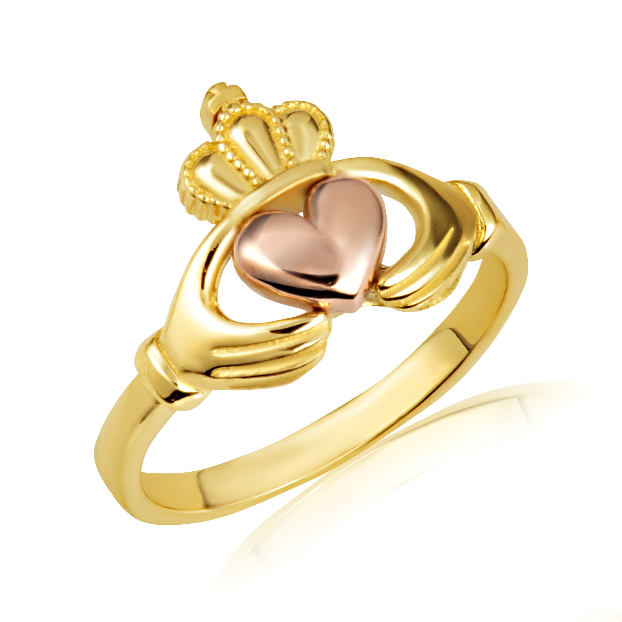 Heart and sales crown ring