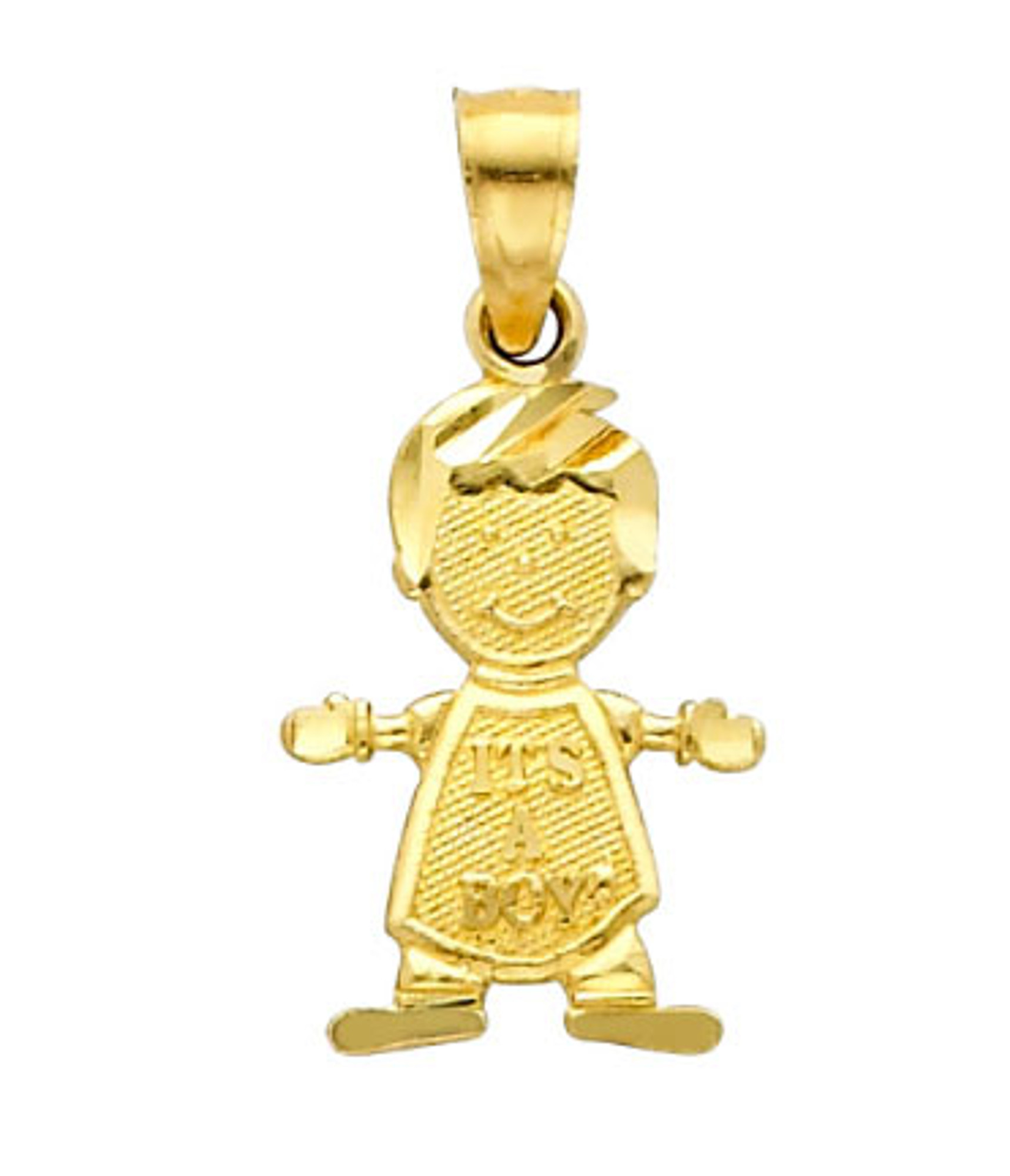 Gold Plated Stainless Steel Chain Necklace With Rhinestone & Cute Little Boy  Decor Necklace For Daily Use - Temu Philippines