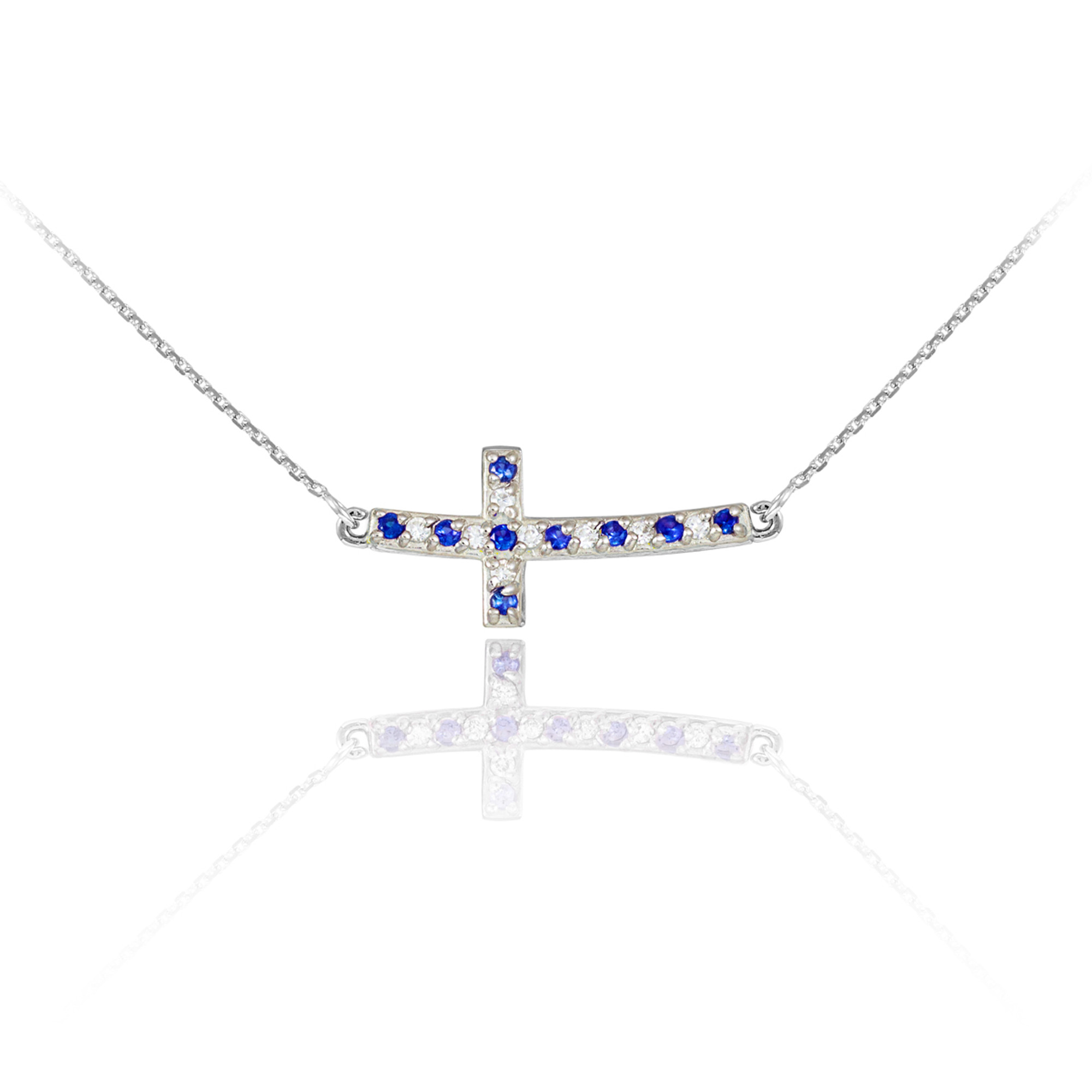 DELICATE SIDEWAYS CROSS NECKLACE – Kenda Kist