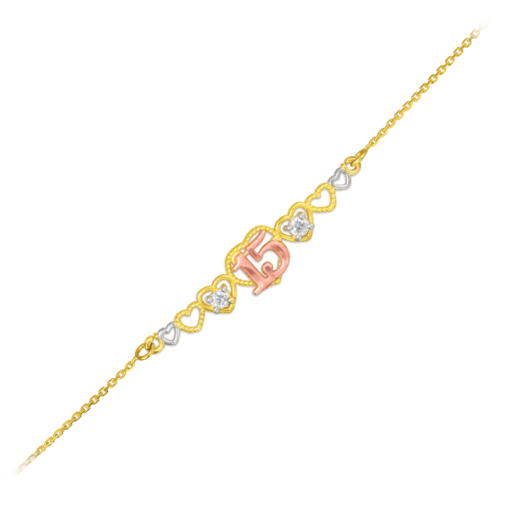 14k gold shop quinceanera bracelet