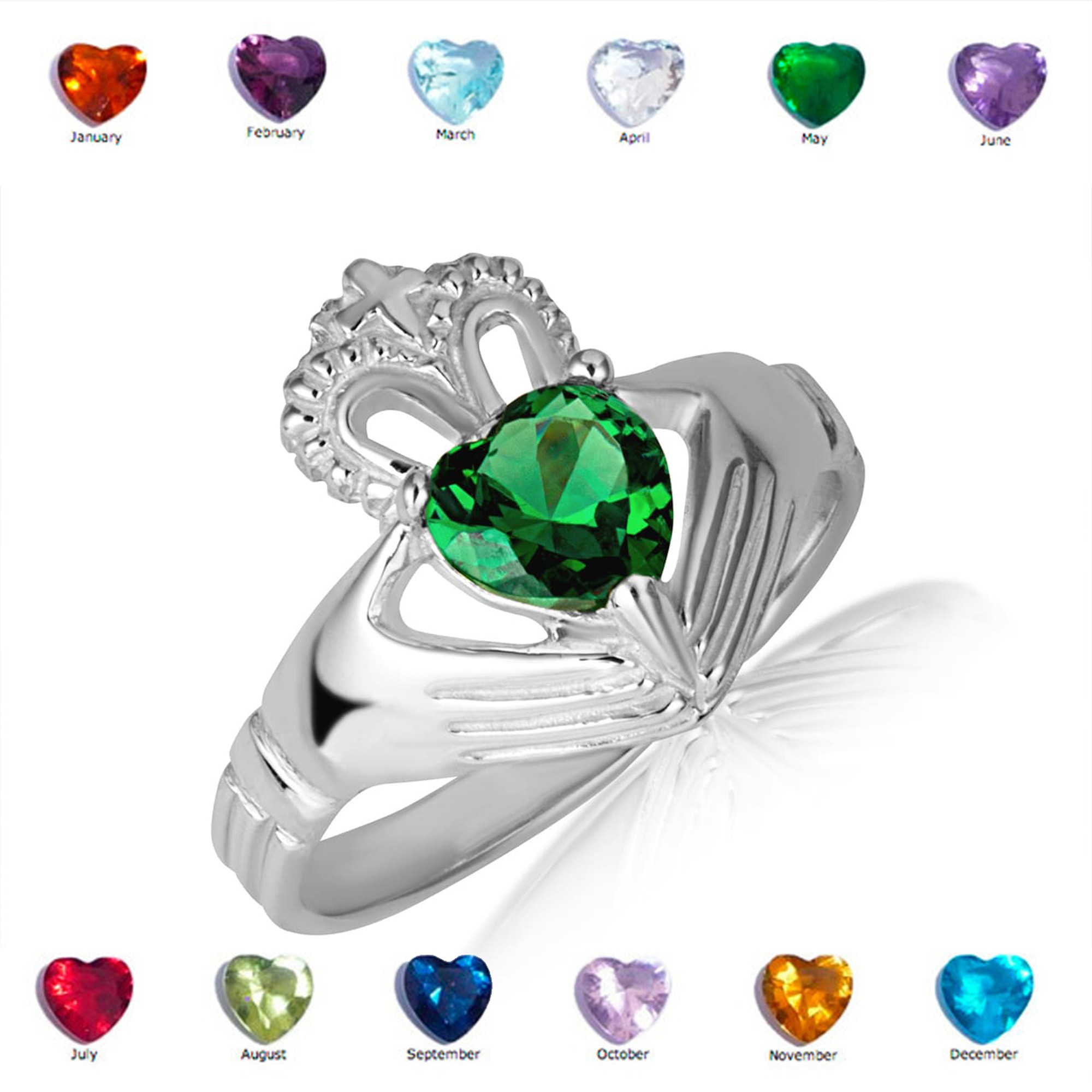 December Claddagh Birthstone Ring | Claddagh Jewellers