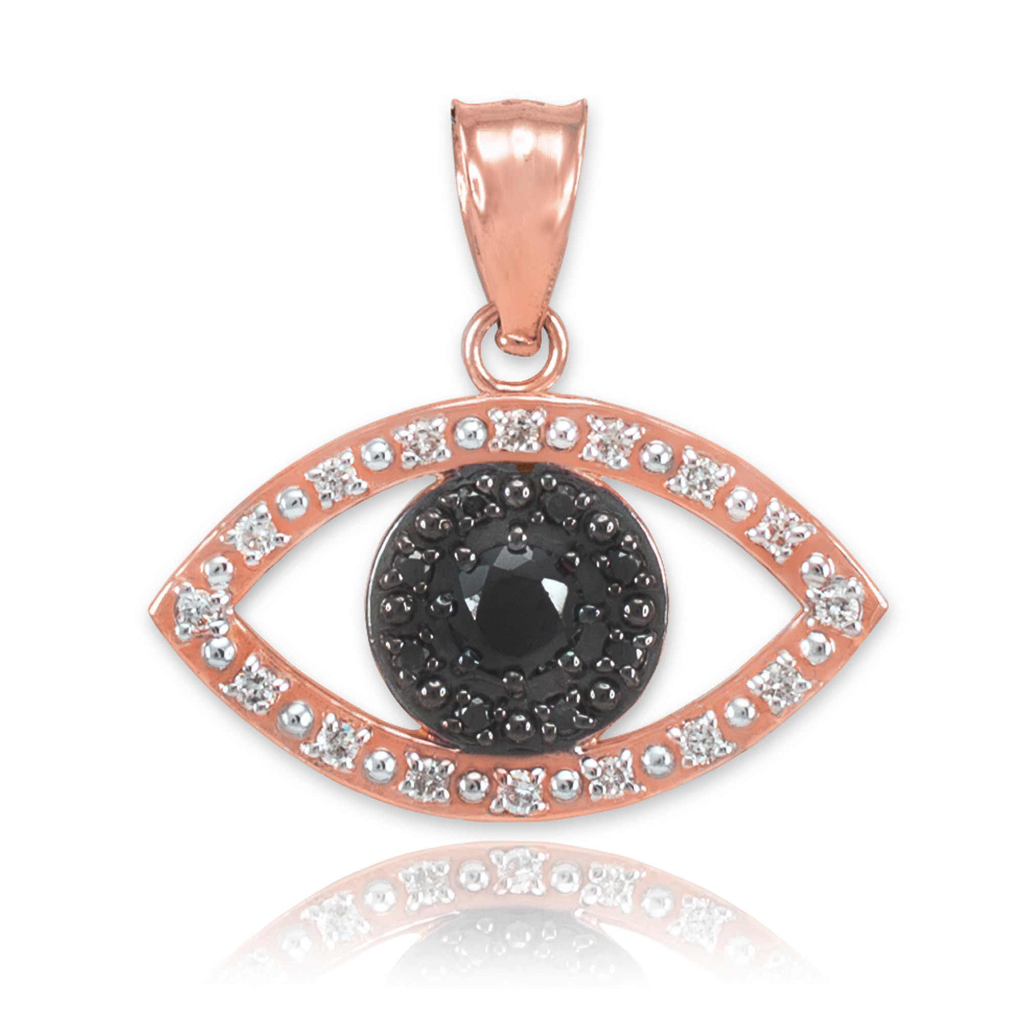 Black diamond evil eye shop necklace