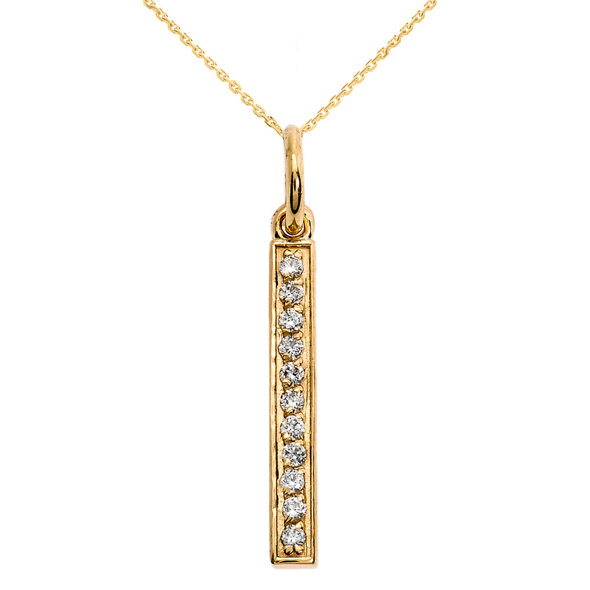 Horizontal Diamond Bar Necklace – The Missing Piece