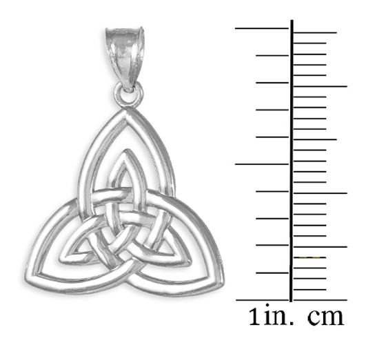 Orecchini A Perno Trinity Knot Triquetra In Argento Sterling - Foto 14