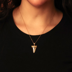 10K/14K Gold Shark Tooth Necklace