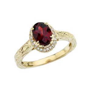 Gold Diamond Checkerboard Art Deco Halo Garnet Engagement/Proposal Ring(Available In Yellow/Rose/White Gold) Gold Diamond Checkerboard Art Deco Halo Garnet Engagement/Proposal Ring(Available In Yellow/Rose/White Gold)