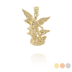 Gold Saint Michael Pendant` Gold Saint Michael Pendant`
