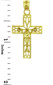 Yellow Gold Crucifix Pendant - The Trust Crucifix