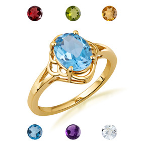 10K/14K Gold Custom Genuine Birthstone Promise Ring (Available in Yellow Gold, Rose Gold, White Gold) 10K/14K Gold Custom Genuine Birthstone Promise Ring (Available in Yellow Gold, Rose Gold, White Gold)