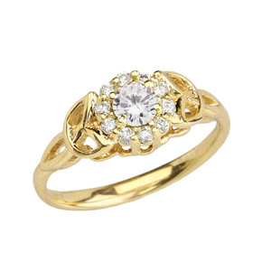 Gold CZ Engagement/Promise Ring Gold CZ Engagement/Promise Ring