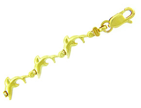 Yellow Gold Bracelet - The Charm Dolphin Bracelet