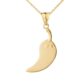 Jalapeño Pendant Necklace in Yellow Gold Jalapeño Pendant Necklace in Yellow Gold