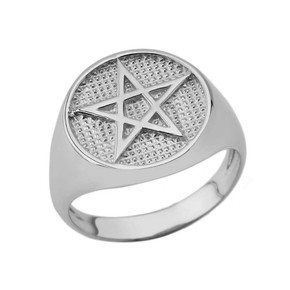 Pentagram Ring in Sterling Silver