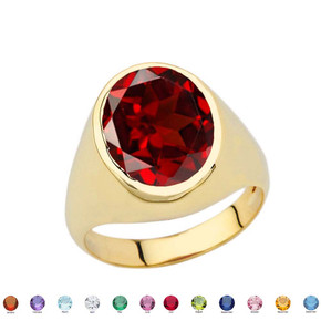 Gold Custom 10ct Birthstone Ring