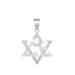 Love Star of David Pendant Necklace in Sterling Silver