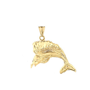 Swordfish Pendant Necklace In Gold (Yellow/Rose/White)