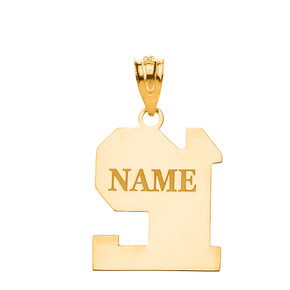 Personalized Engravable Gold Jersey Two-Digit Charm Necklace With Your Number And Name(Yellow/Rose/White)