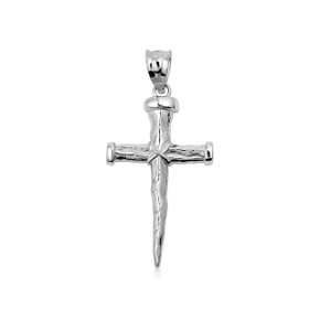 925 Sterling Silver Nail Cross Pendant Necklace 925 Sterling Silver Nail Cross Pendant Necklace