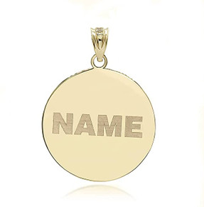 Gold Personalized Jesus Carrying The Cross Pendant Necklace(Yellow/Rose/White)