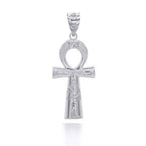 .925 Sterling Silver Ancient Egyptian Ankh Cross Pendant