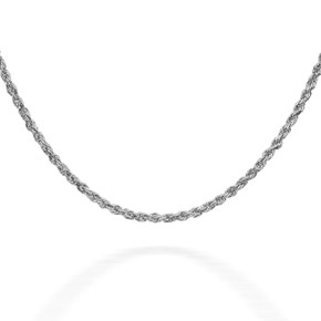 Rope Sterling Silver Chain 1.25 mm