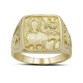 Gold Lucky Charm Ring