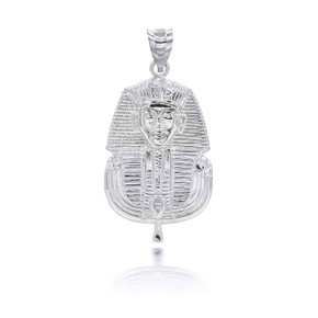 Silver Gold Ancient Egyptian Pharaoh King Tutankhamun Pendant 