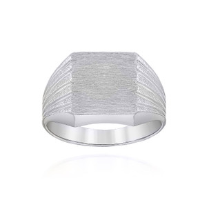 Silver Square Signet Ring