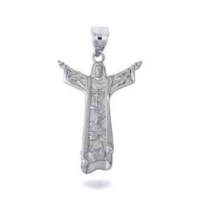 Silver Jesus Christ the Redeemer Rio de Janeiro Brazil Pendant