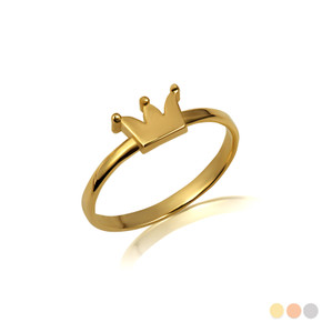 Gold Royal Crown Ring