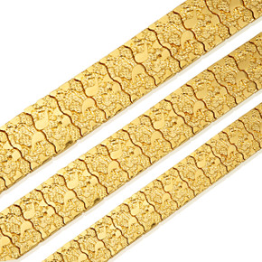 Yellow Gold Nugget Bracelet in Small, Medium, and Large