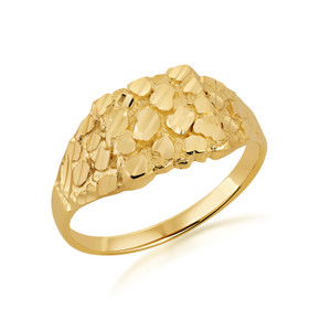 10K/14K Gold Men's 10.5mm Nugget Ring 10K/14K Gold Men's 10.5mm Nugget Ring