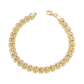 14K Gold Double Panther Link Chain Bracelet 14K Gold Double Panther Link Chain Bracelet