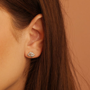 Silver Eye of Horus Stud Earrings