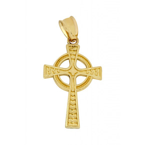 Gold Celtic Cross Pendant